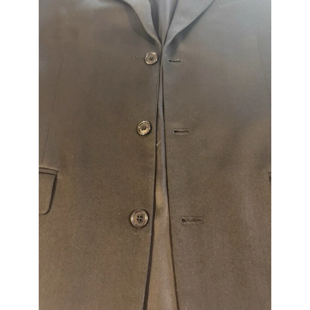 Philippe Laurent  Mens Suit Jacket Coat Set Pants  Black Size 42L